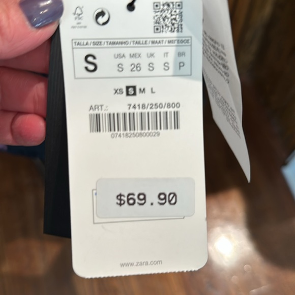 NWT Zara patchwork suede skirt - Picture 4 of 7